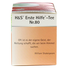 H&S Bachblten Erste-Hilfe-Tee Filterbeutel 20x2.0 Gramm - Linke Seite