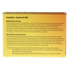 CAROTININ+Calcium D 400 Kapseln 30 Stck - Rckseite