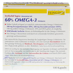 SEEFISCHÖL Supra m.60% Omega-3-Fetts.Weichkaps. 100 Stück - Rückseite
