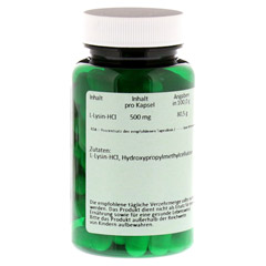LYSIN 500 mg Kapseln 60 Stck - Rckseite