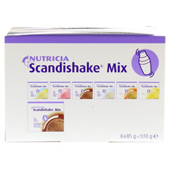 SCANDI Shake Mix Kakao Pulver 6x85 Gramm - Unterseite