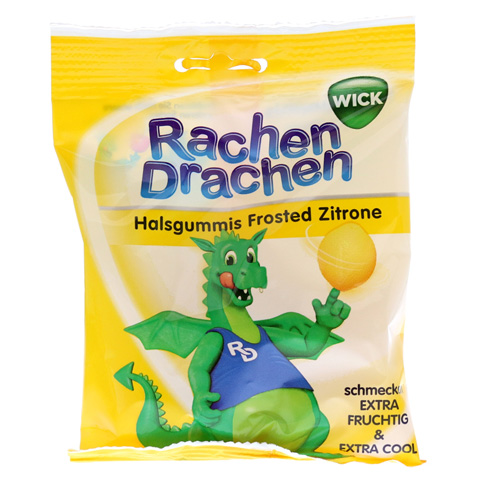 WICK RachenDrachen Halsgummis Zitrone 75 Gramm