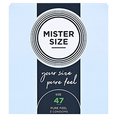 MISTER Size 47 Kondome 3 Stck - Vorderseite
