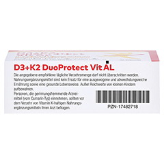 D3+K2 DuoProtect Vit AL 4000 I.E./80 g Kapseln 30 Stck - Unterseite