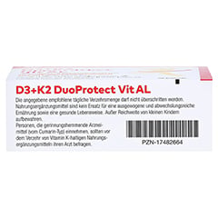 D3+K2 DuoProtect Vit AL 1000 I.E./80 g Kapseln 30 Stck - Unterseite