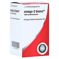 OMEGA-3 BIOMO 1000 mg Weichkapseln 28 Stck N1
