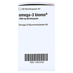 OMEGA-3 BIOMO 1000 mg Weichkapseln 28 Stck N1 - Linke Seite