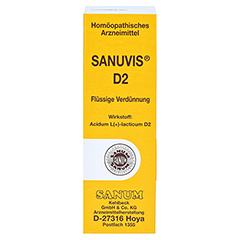 SANUVIS D 2 Tropfen 30 Milliliter N1 - Vorderseite
