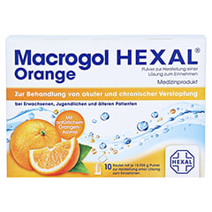 MACROGOL HEXAL Orange Plv.z.Her.e.Lsg.z.Einn.Btl. 10 Stück - Vorderseite