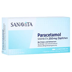 Paracetamol SANAVITA 250mg 10 Stck N1