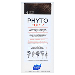 PHYTOCOLOR 6 DUNKELBLOND Pflanzliche Haarcoloration 1 Stck - Rckseite