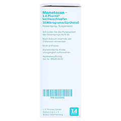 Mometason-1A Pharma bei Heuschnupfen 50µg/Sprühstoß 18 Gramm - Linke Seite