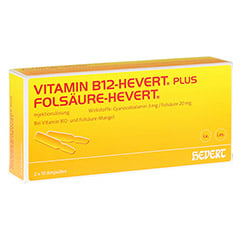 Vitamin B12 Folsäure Hevert Amp.-Paare 2x10 Stück N2