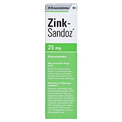 Zink-Sandoz 20 Stück N1 - Rückseite