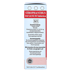 STROPHANTHUS D 4 Sanum Tabletten 80 Stück N1 - Rechte Seite