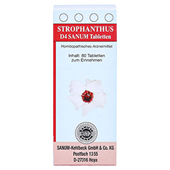 STROPHANTHUS D 4 Sanum Tabletten 80 Stück N1 - Vorderseite