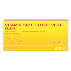 Vitamin B12 Hevert forte Injekt Ampullen 10x2 Milliliter N2 - Vorderseite