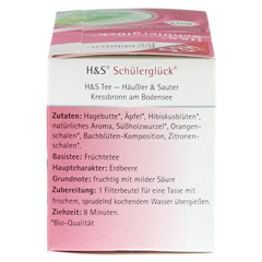 H&S Bachblüten Schülerglück-Tee Filterbeutel 20x3.0 Gramm - Rechte Seite