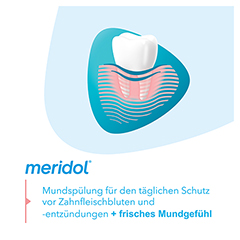 meridol Mundsplung Zahnfleischschutz antibakteriell 2x400 Milliliter - Info 1