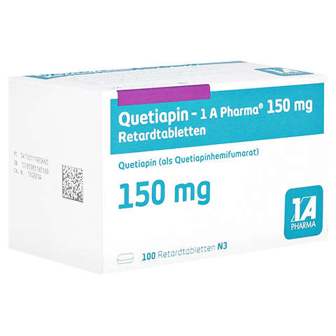 Quetiapin-1A Pharma 150mg 100 Stck N3