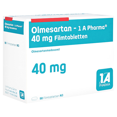 Olmesartan-1A Pharma 40mg 98 Stck N3
