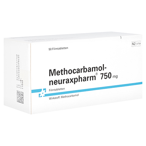 METHOCARBAMOL-neuraxpharm 750 mg Filmtabletten 50 Stck N2