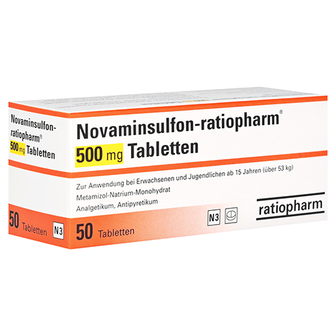 Novaminsulfon-ratiopharm 500mg 50 Stck N3