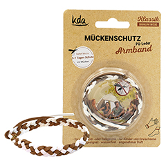 MCKENSCHUTZ Armband PU-Leder braun/wei KDA