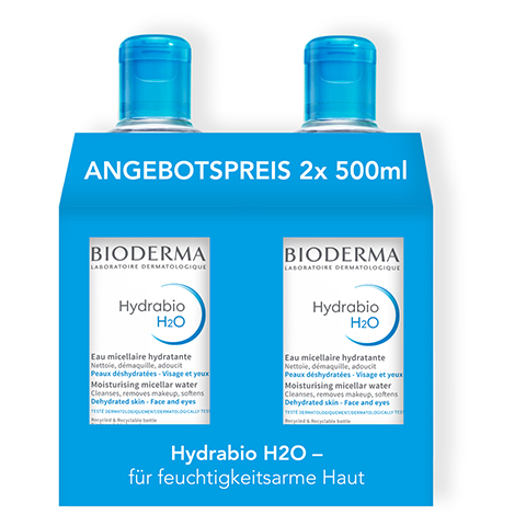 BIODERMA Hydrabio H2O Mizellen-Reinig.ls.Duo 2x500 Milliliter