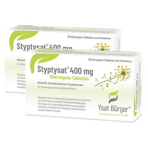STYPTYSAT 400 mg berzogene Tabletten 2x30 Stck