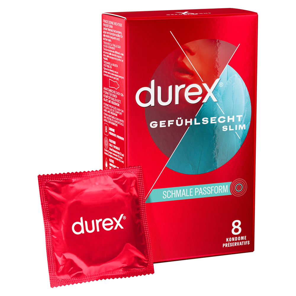 DUREX Gefühlsecht Slim Kondome 8 Stück