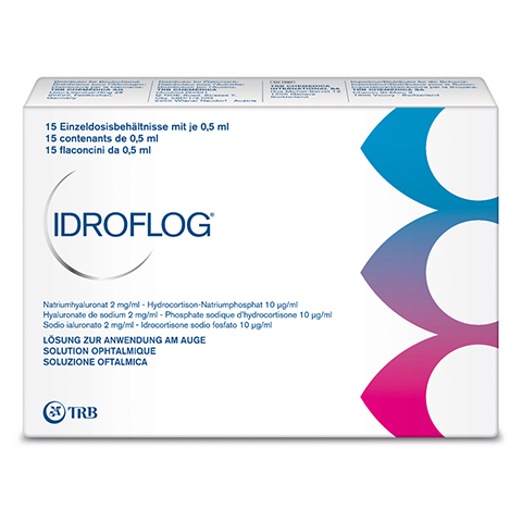 IDROFLOG Augentropfen in EDP unkonserviert 15x0.5 Milliliter