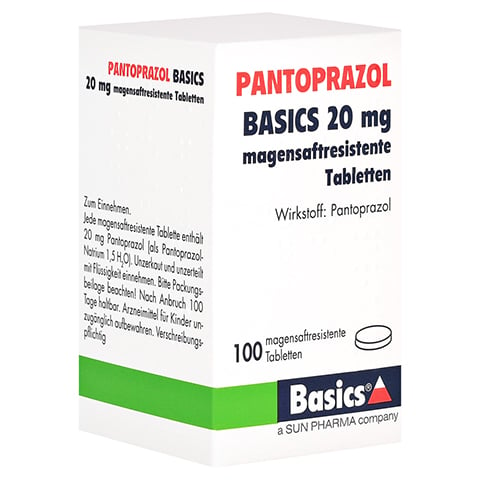 PANTOPRAZOL BASICS 20mg 100 Stück N3