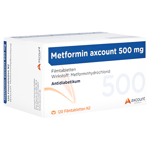 Metformin-axcount 500mg 120 Stück N2