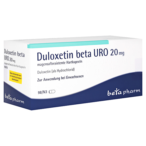 Duloxetin beta Uro 20mg 98 Stck N3