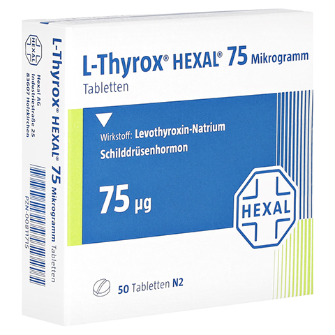 L-Thyrox HEXAL 75 Mikrogramm 50 Stck N2