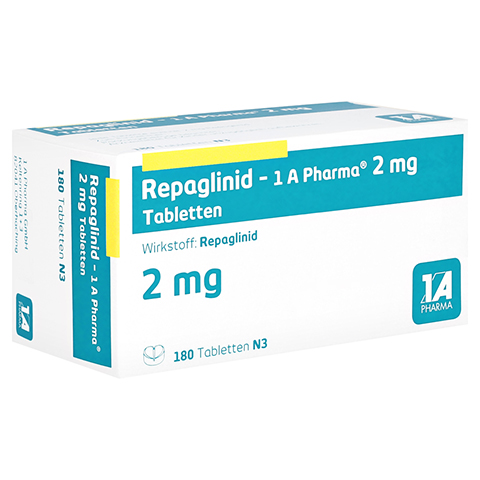 Repaglinid-1A Pharma 2mg 180 Stück N3