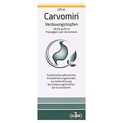 Carvomin Verdauungstropfen 100 Milliliter - Vorderseite