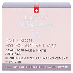 WIDMER Tagesemulsion Hydro-Active UV30 leicht parfmiert 50 Milliliter - Rckseite
