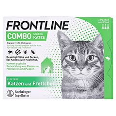 FRONTLINE Combo Spot on Katze Lsg.z.Auft.a.Haut 3 Stck - Vorderseite