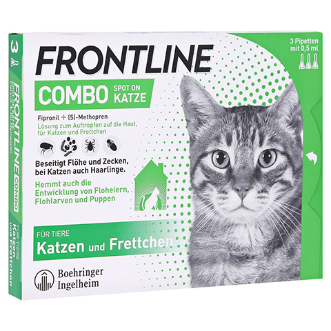 FRONTLINE Combo Spot on Katze Lsg.z.Auft.a.Haut 3 Stck