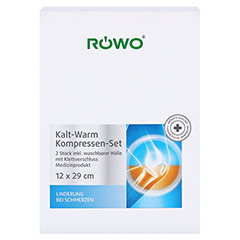 RÖWO Kalt-Warm-Kompresse m.Klettbandage 2 St. 2 Stück - Vorderseite