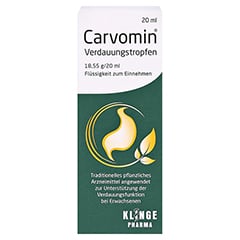 Carvomin Verdauungstropfen 20 Milliliter - Vorderseite