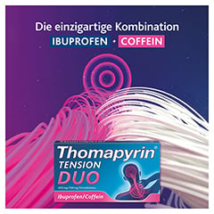 Thomapyrin TENSION DUO 18Stk.: Ibuprofen & Coffein gegen Kopfschmerzen 18 Stück N2 - Info 1