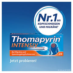 Thomapyrin INTENSIV 20stk.: Bei intensiveren Kopfschmerzen & Migräne 20 Stück N2 - Info 1