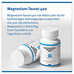 MAGNESIUMTAURAT 400 KLEAN LABS Tabletten 120 Stck - Info 2