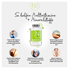 N1 Multivitamine+Mineralstoffe Tabletten 365 Stck - Info 2