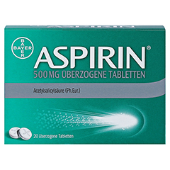 Aspirin 500mg 20 Stück - Vorderseite