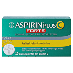 Aspirin plus C Forte 800mg/480mg 10 Stck - Rckseite