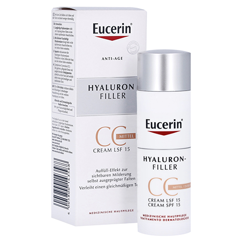 EUCERIN Anti-Age Hyaluron-Filler CC Cr.mitt.LSF 15 50 Milliliter